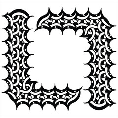 Scalelike corner art ornamental scale design