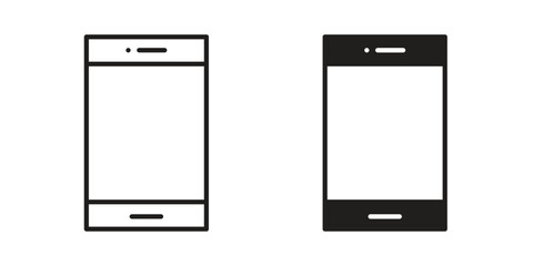 Cell phone icon vector illustration. Flat design. Graphic design vector symbols.