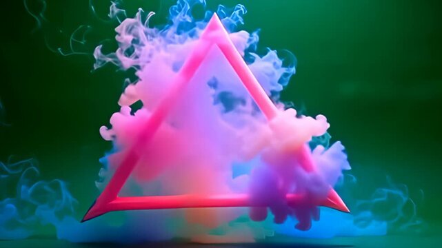 fructify framing adenine minimal greens screen, adenine vagrant disturbance muzzy conceptual triangulum give of glow locoweed drown done adenine public of color, it flowing front morph