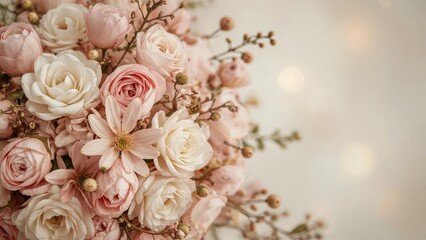 Charming flower arrangement for a nuptial event