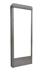 blank template advertising billboard isolated on white background