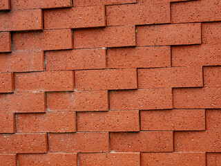 background of red brick wall texture