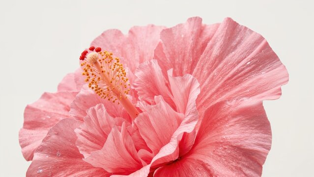 A gorgeous pink hibiscus bloom - Powered by Adobe