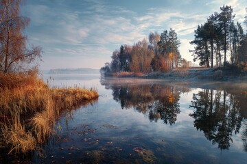 Fototapeta premium Lake at Sunrise