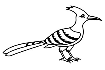 Modern Hoopoe Vector Art
