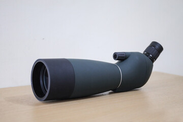 Modern monocular or spotting scope high technology and sharp detail for observation