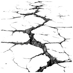 Retro gritty effect, vintage urban decay surface, engraved concrete crack texture, antique pavement pattern, hand-drawn etched sketch, vector illustration, rustic wall texture, distressed surface art.