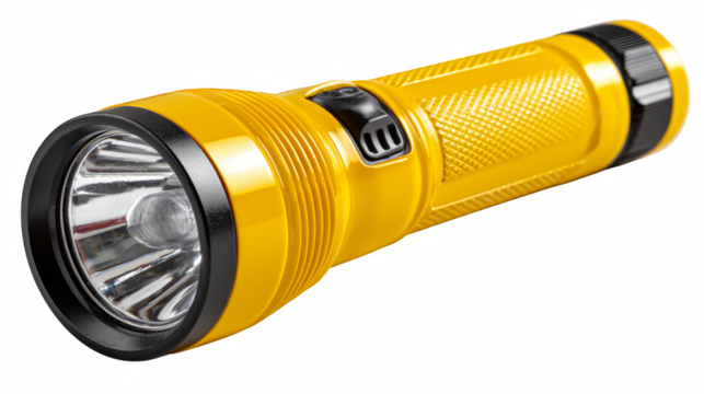 flashlight isolated on white background