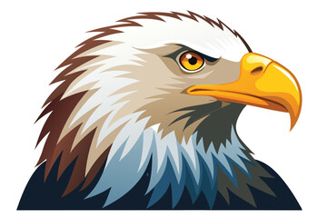 Majestic Bald Eagle Head Illustration A Symbol of Freedom and American Pride
