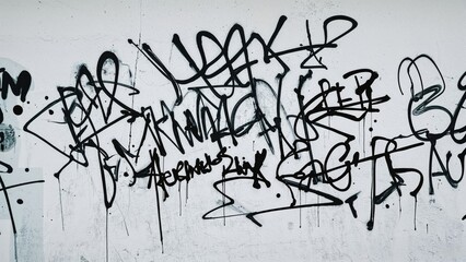 Letters inscribed on a white background