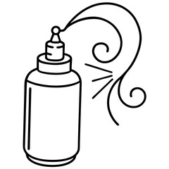 Air freshener line art vector