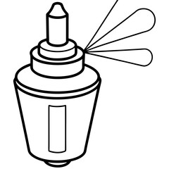 Air freshener line art vector