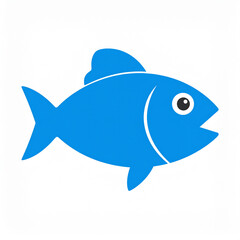 Obraz premium 2d icon of a Blue Fish