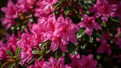 Blooming Azalea Blossoms