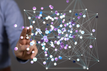 Abstract image of a complex network, representing connections and data flow.