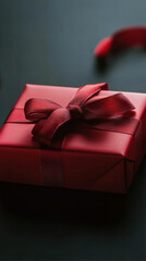 Gift boxes on dark background