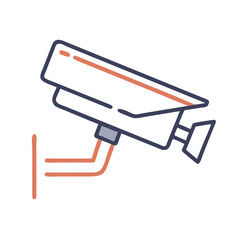 Security camera wall mounted Material SVG Icon