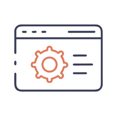 Settings gear icon Material SVG Icon