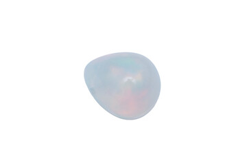 White Opal PNG with Iridescent Play of Color – Transparent Background Clipart