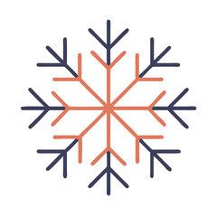 Snowflake symmetrical Material SVG Icon