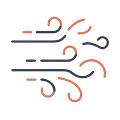 Wind blowing lines Material SVG Icon