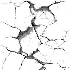 Engraved painted wall crack texture, vintage peeling detail, antique ruin pattern, hand-drawn aged surface sketch, retro decay texture, trendy textured art, vector illustration.