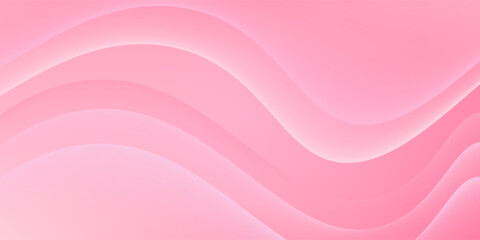 Elegant gradient wave design features a calming, natural flow of soft pink tones,