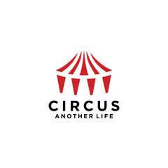 circus carnival tent logo design