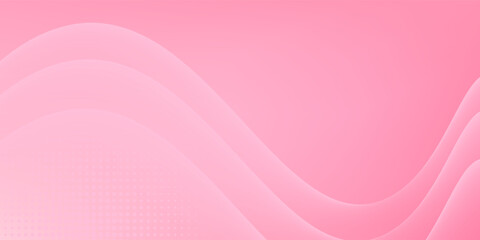 Elegant gradient wave design features a calming, natural flow of soft pink tones,