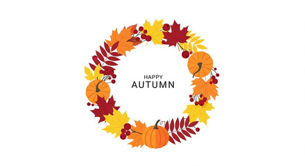 Festive Autumn Wreath for Thanksgiving Decor