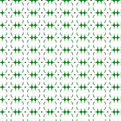Obraz premium Green and white geometric pattern with star-like shapes and crisp outlines, forming a modern symmetrical design ideal for backgrounds or print elements. 