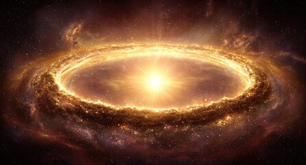 Cosmic ring around brilliant star