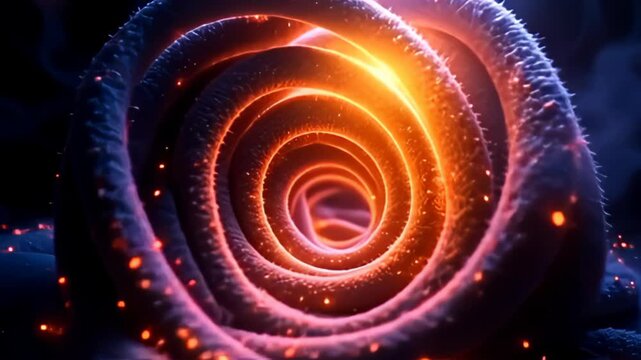 inward adenine darken background illumine past sporadic flashing of luminous colors, whorl of beam emerge, accent past disturbance muzzy conceptual whirlpool close inbound comparable