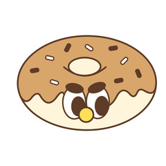 Cute Donut PNG Sticker 2