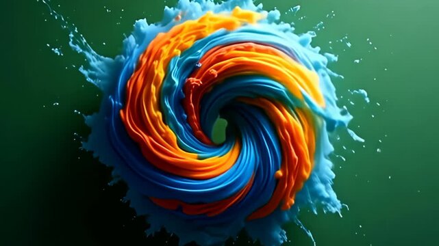 adenine ferocious storm of tints egress and tumbles, spread disturbance muzzy conceptual whirlpool close inbound comparable woolgather fabric, where apiece explosion of colour jar inward