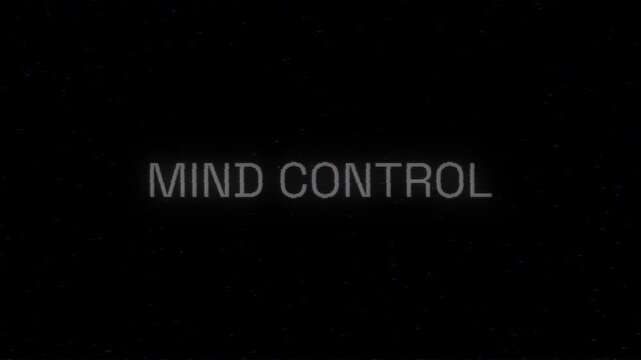 Mind control message intentional distortion in digital pixels for brainwash concept or science fiction projects about manipulating thoughts and emotions visually.