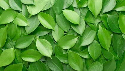 Fototapeta premium Fresh green leaves densely packed