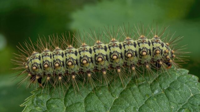 Feeding damage on raspberry caused by leaf roller caterpillars of the Tortrix moth