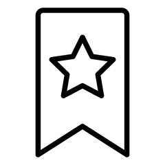 bookmark icon outline style
