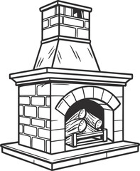 Obraz premium Here's a single sentence for naming an image depicting a house sketch:Vector illustration of a vintage house sketch for architectural design plans