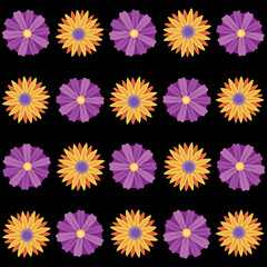 Florar Vektor. Abstract Floral Background Design with Artistic Botanical Elements