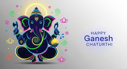 illustration of Lord Ganpati for Ganesh Chaturthi festival of India, Ganesh chaturthi for greeting,card, poster background.