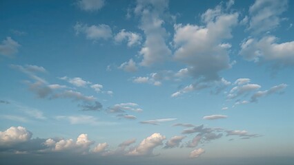 Dawn with clear skies and some clouds, viewed from below, generated by artificial intelligence tools