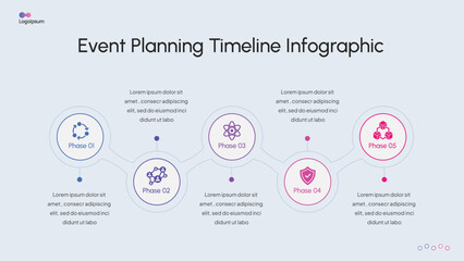 Modern Timeline & Step Infographic