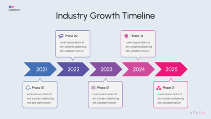 Modern Timeline & Step Infographic