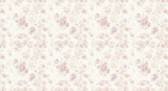 Motif floral d�licat rose p�le fond blanc texture douce toile �l�gante. AI Generated