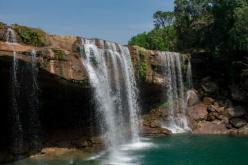 Fototapeta premium Stunning waterfall in Meghalaya, called 