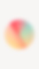 Gradient circle iPhone wallpaper, blurry design