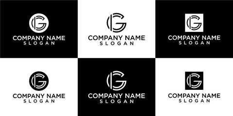  initial letter G logo design idea.