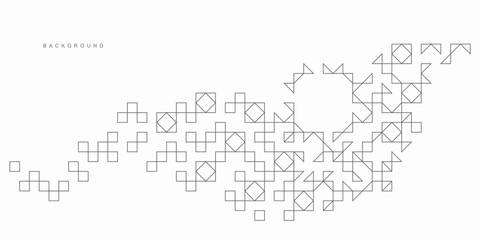 Abstract geometric technological background. Vector creative design.